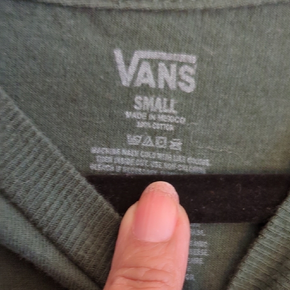 Vans Green and‎ Yellow Short Sleeve Tee, Size Small (Unisex) - Picture 2 of 4